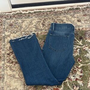 Frame Denim Dark Blue Cropped Jeans